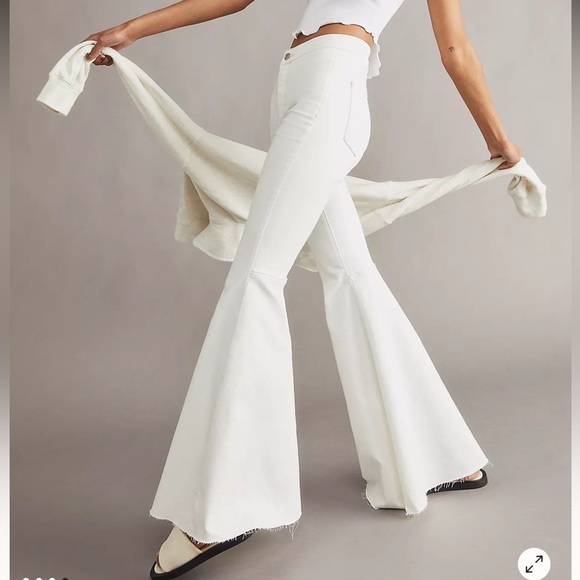 Free People Pants - Free People Just Float On Flare Jeans white/27